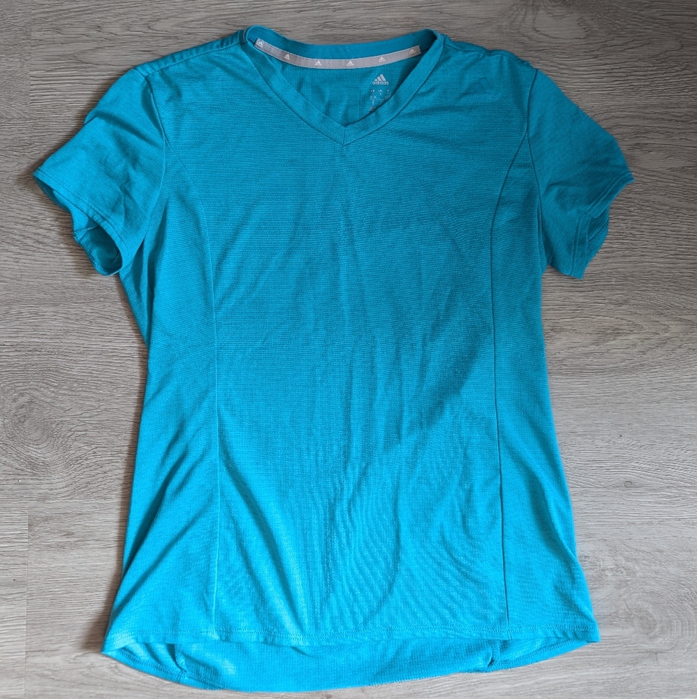 Adidas Blue technical running shirt in size S small
